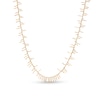 Thumbnail Image 1 of Made in Italy Linear Scatter Necklace in 10K Gold - 17.5"