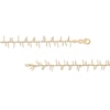 Thumbnail Image 3 of Made in Italy Linear Scatter Necklace in 10K Gold - 17.5"
