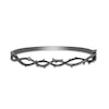 Thumbnail Image 2 of Enchanted Disney Villains Maleficent 1/3 CT. T.W. Black Diamond Bangle in Black Rhodium Sterling Silver -7.25"