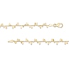 Thumbnail Image 3 of Made in Italy Petal Scatter Necklace in 10K Gold - 17.5"