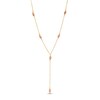 Thumbnail Image 1 of Made in Italy Marquise Station Drop Necklace in 10K Two-Tone Gold - 16"