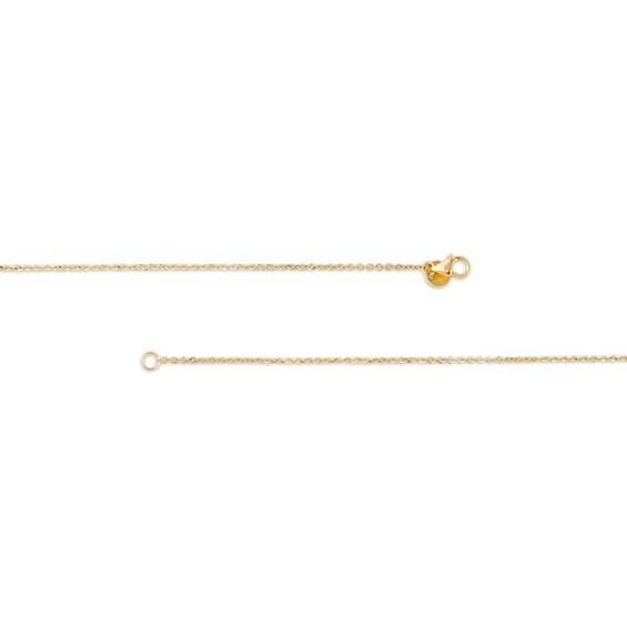 Made in Italy Marquise Station Drop Necklace in 10K Two-Tone Gold - 16" Made in Italy Marquise Station Drop Necklace in 10K Two-Tone Gold - 16"