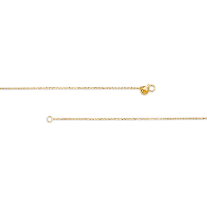 Main Image 3 of Made in Italy Marquise Station Drop Necklace in 10K Two-Tone Gold - 16"