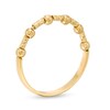 Thumbnail Image 3 of Made in Italy Beaded Accent Ring in Hollow 10K Gold - Size 7