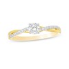 Thumbnail Image 1 of 1/3 CT. T.W. Diamond Twist Shank Engagement Ring in 10K Gold