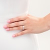 Thumbnail Image 2 of 1/3 CT. T.W. Diamond Twist Engagement Ring in 10K White Gold