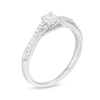 Thumbnail Image 3 of 1/3 CT. T.W. Diamond Twist Engagement Ring in 10K White Gold