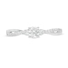 Thumbnail Image 4 of 1/3 CT. T.W. Diamond Twist Engagement Ring in 10K White Gold