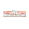 Thumbnail Image 4 of 1/3 CT. T.W. Diamond Bridal Set in 10K Rose Gold