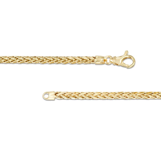 Men's 4.1mm Franco Snake Chain Necklace in Hollow 10K Gold - 24"