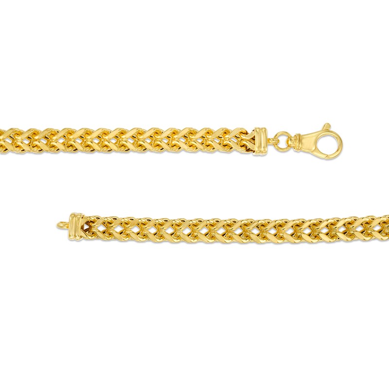 Main Image 3 of Men's 6.2mm Franco Snake Chain Necklace in Hollow 10K Gold - 24"