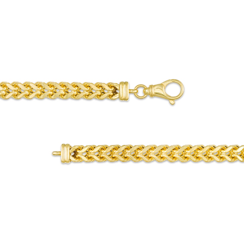 Main Image 3 of 6.2mm Franco Snake Chain necklace in Hollow 10K Gold - 26"