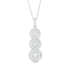 Thumbnail Image 1 of 3/4 CT. T.W. Diamond Past Present Future® Frame Pendant in 10K White Gold