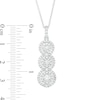 Thumbnail Image 4 of 3/4 CT. T.W. Diamond Past Present Future® Frame Pendant in 10K White Gold