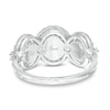 Thumbnail Image 4 of 3/4 CT. T.W. Diamond Past Present Future® Double Frame Engagement Ring in 10K White Gold
