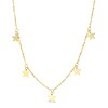 Thumbnail Image 0 of Made in Italy Star Dangle Station Necklace in 10K Gold