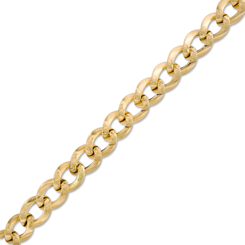 Main Image 1 of Made in Italy 070 Gauge Curb Chain Bracelet in Hollow 14K Gold - 7.5"