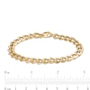 Thumbnail Image 3 of Made in Italy 070 Gauge Curb Chain Bracelet in Hollow 14K Gold - 7.5"