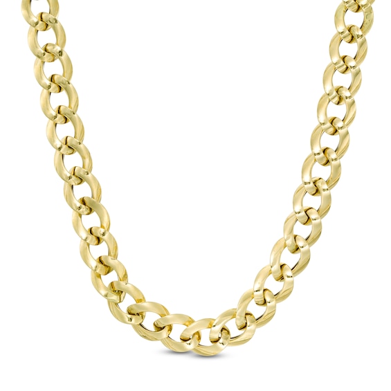 Made in Italy 4.0mm Curb Chain Necklace in Hollow 14K Gold - 18"