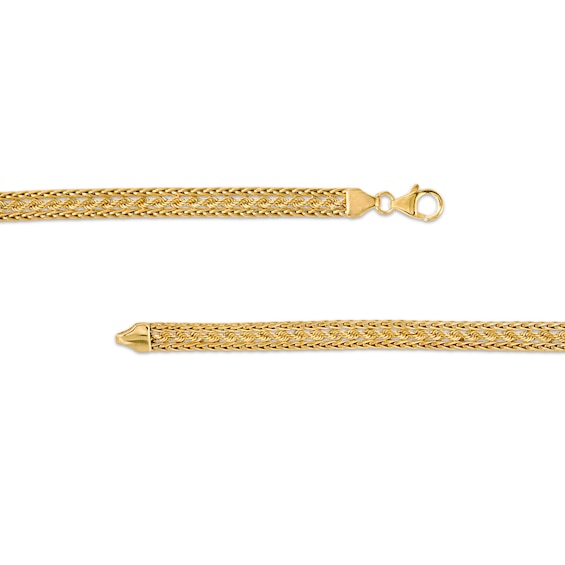 Made in Italy 5.6mm Multi-Row Wheat Chain in 14K Gold - 18"