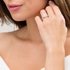 Thumbnail Image 2 of 1/2 CT. T.W. Diamond Double Frame Twist Engagement Ring in 10K White Gold