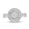 Thumbnail Image 4 of 1/2 CT. T.W. Diamond Double Frame Twist Engagement Ring in 10K White Gold