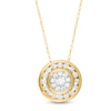 Thumbnail Image 1 of 1/4 CT. T.W. Diamond Double Frame Pendant in 10K Gold