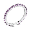 Thumbnail Image 2 of Amethyst Eternity Band in Sterling Silver