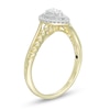 Thumbnail Image 2 of Cherished Promise Collection™ 1/6 CT. T.W. Composite Diamond Pear-Shaped Frame Promise Ring in 10K Gold