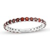 Thumbnail Image 1 of Garnet Eternity Band in Sterling Silver