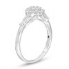 Thumbnail Image 3 of Cherished Promise Collection™ 1/5 CT. T.W. Composite Diamond Flower Frame Promise Ring in 10K White Gold