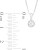 Thumbnail Image 3 of 1/4 CT. T.W. Diamond Frame Pendant in 10K White Gold