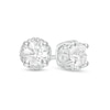 Thumbnail Image 1 of 1/2 CT. T.W. Diamond Frame Stud Earrings in 10K White Gold