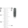 Thumbnail Image 2 of 3/8 CT. T.W. Black Diamond Hoop Earrings in Sterling Silver
