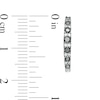 Thumbnail Image 2 of 3/8 CT. T.W. Enhanced Black and White Diamond Hoop Earrings in Sterling Silver