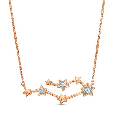 Diamond Accent Gemini Constellation Necklace In Sterling Silver With 14k Rose Gold Plate Zales - Gold Gemini Pendant Diamond Accent Gemini Constellation Necklace In Sterling Silver With 14k Rose Gold Plate Zales - Gold Gemini Pendant