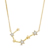 Thumbnail Image 0 of Diamond Accent Cancer Constellation Necklace in Sterling Silver with 14K Gold Plate