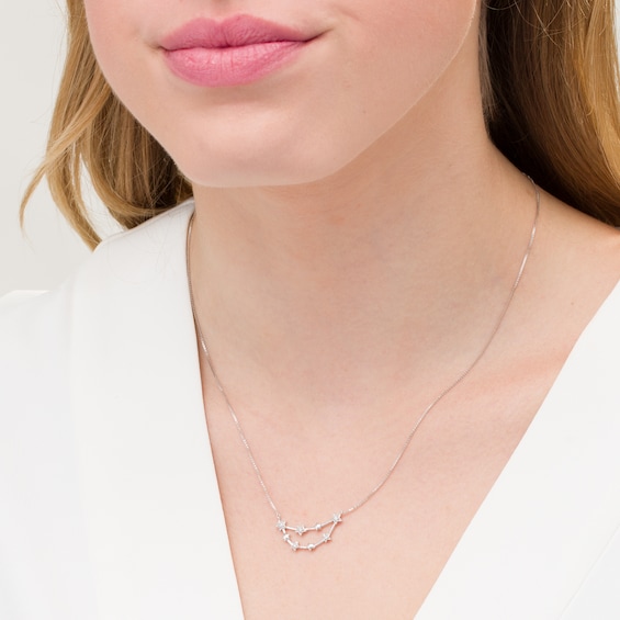 1/20 CT. T.W. Diamond Capricorn Constellation Necklace in Sterling Silver 1/20 CT. T.W. Diamond Capricorn Constellation Necklace in Sterling Silver