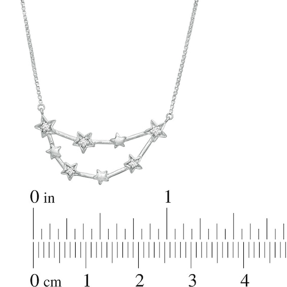 1/20 CT. T.W. Diamond Capricorn Constellation Necklace in Sterling Silver 1/20 CT. T.W. Diamond Capricorn Constellation Necklace in Sterling Silver