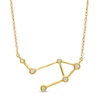 Thumbnail Image 0 of 1/20 CT. T.W. Diamond Libra Constellation Bezel-Set Necklace in 10K Gold