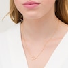 Thumbnail Image 1 of 1/20 CT. T.W. Diamond Libra Constellation Bezel-Set Necklace in 10K Gold