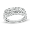 Thumbnail Image 0 of 1-1/2 CT. T.W. Diamond Multi-Row Band in 10K White Gold