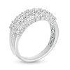 Thumbnail Image 2 of 1-1/2 CT. T.W. Diamond Multi-Row Band in 10K White Gold