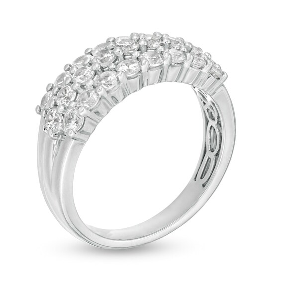 1-1/2 CT. T.w. Diamond Multi-Row Band in 10K White Gold