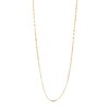 Thumbnail Image 1 of Made in Italy 030 Gauge Mirror and Cable Chain Necklace in 10K Gold - 36"