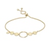Thumbnail Image 1 of Made in Italy Circles Bolo Bracelet in 14K Gold - 9"