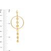 Thumbnail Image 3 of Made in Italy Orbit Drop Earrings in 10K Gold