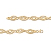 Thumbnail Image 3 of Made in Italy Interwoven Diamond-Cut Link Chain Necklace in 14K Gold - 18"