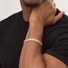 Thumbnail Image 2 of Made in Italy Men's 12.0mm Link Chain Bracelet in Hollow 10K Gold - 8.5"