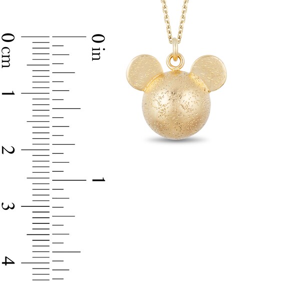 Mickey Mouse & Minnie Mouse Made in Italy Pendant in 10K Gold